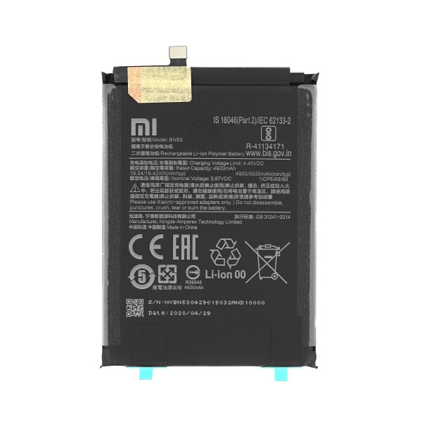 Bateria Xiaomi Redmi Note 9 Pro BN53 5020mah